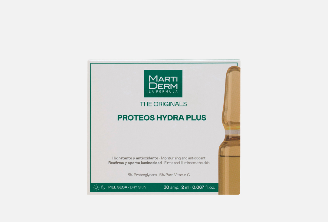 Martiderm Moisturising face ampoules PROTEOS HYDRA PLUS