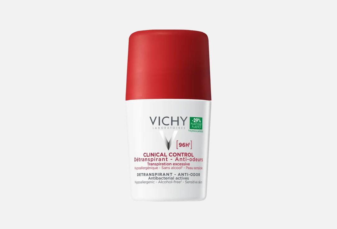 Vichy Roll on deodorant delivers long lasting sweat protection 96 Hour Clinical Control