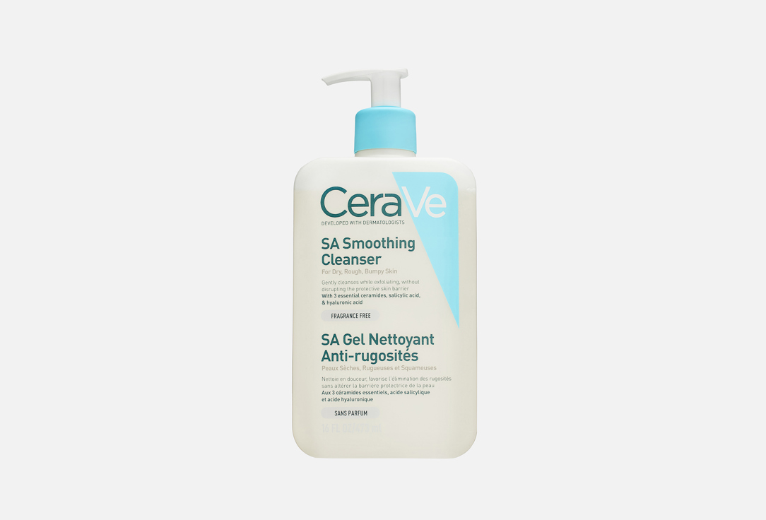 CeraVe Cleansing gel for rough & dry skin SA Smoothing Cleanser 473 ml CeraVe Cleansing gel for rough & dry skin SA Smoothing Cleanser