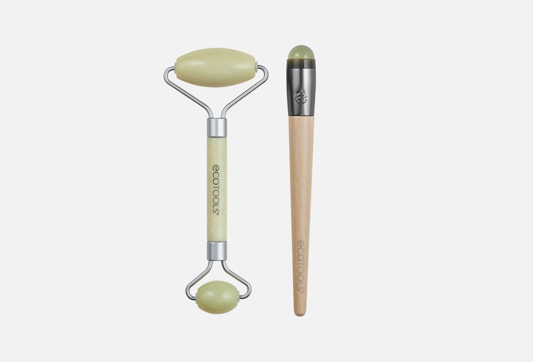 EcoTools face & Under-Eye Roller Set Jade Roller Duo