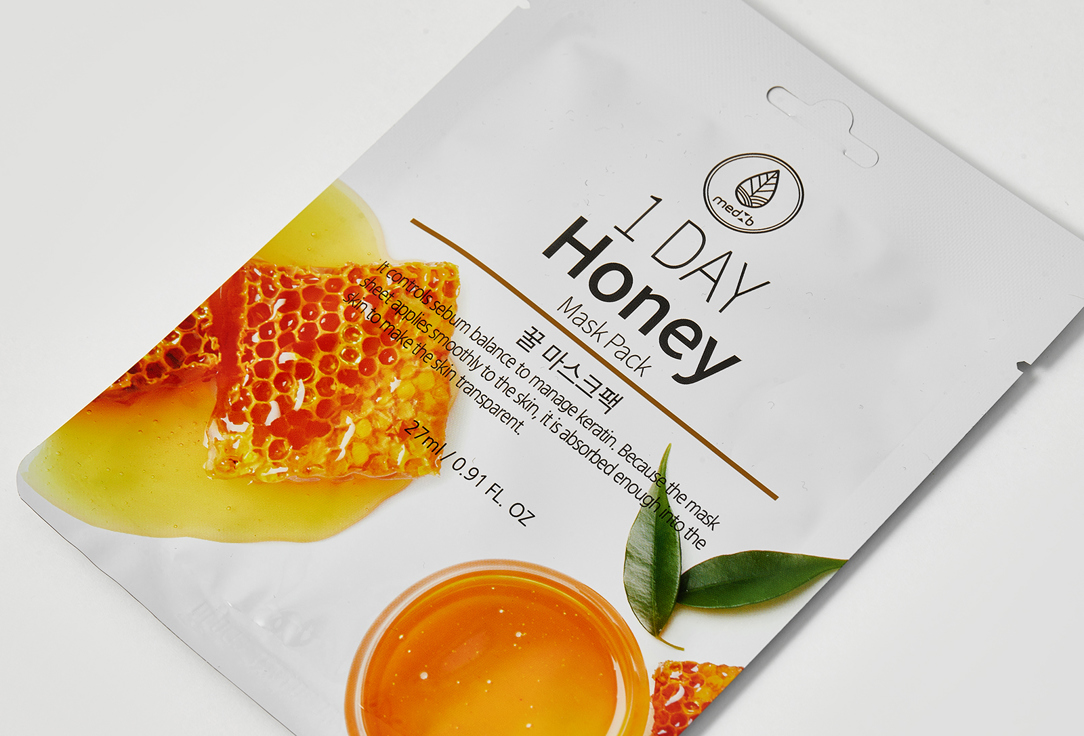 MEDB Face sheet mask 1 Day Honey 1 pcs MEDB Face sheet mask 1 Day Honey