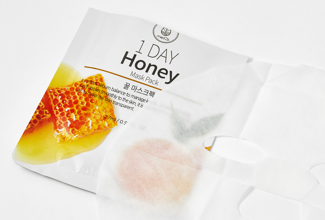MEDB Face sheet mask 1 Day Honey 1 pcs MEDB Face sheet mask 1 Day Honey
