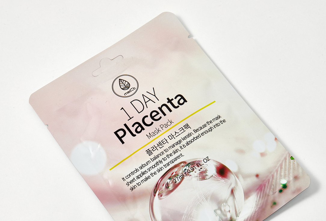 MEDB Face sheet mask 1 Day Placenta 1 pcs MEDB Face sheet mask 1 Day Placenta
