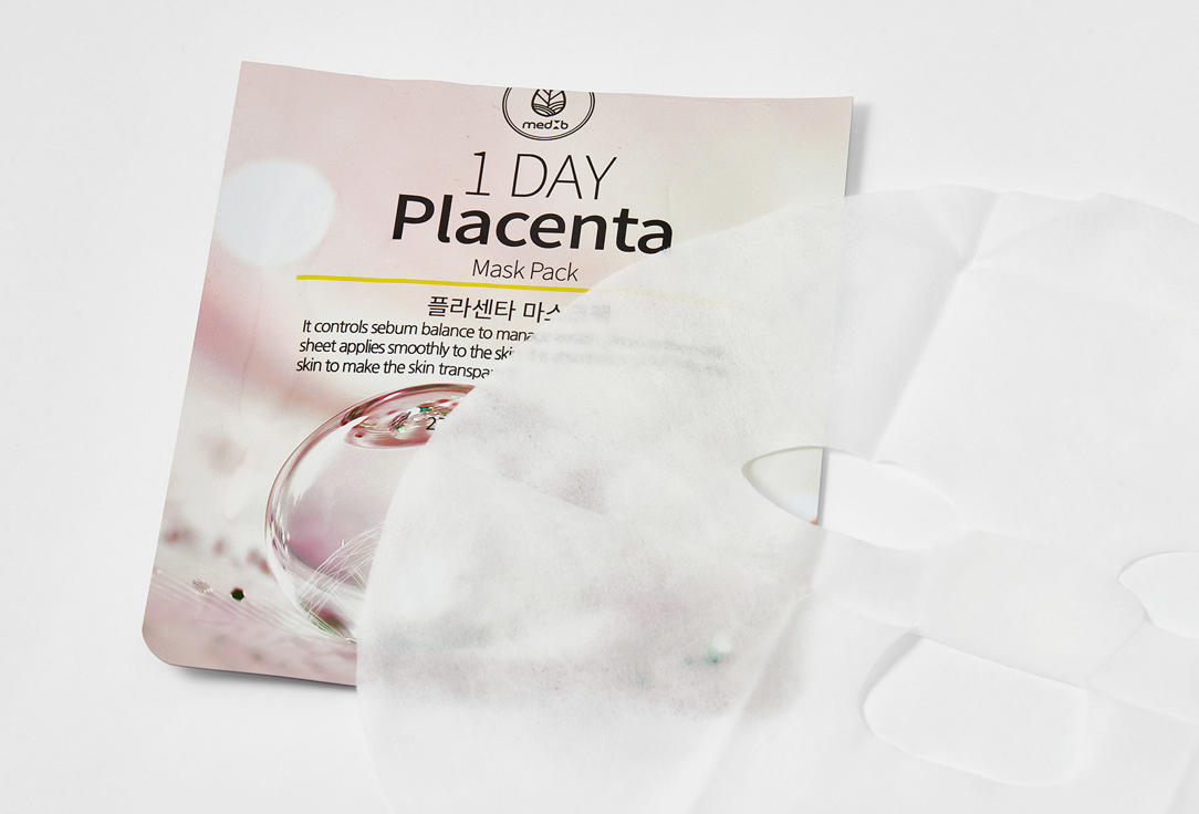 MEDB Face sheet mask 1 Day Placenta 1 pcs MEDB Face sheet mask 1 Day Placenta