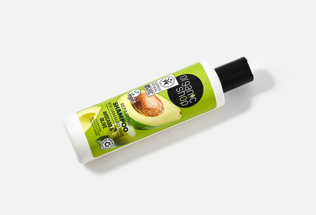 Organic Shop Repairing Shampoo For Damaged Hair Avocado & Olive