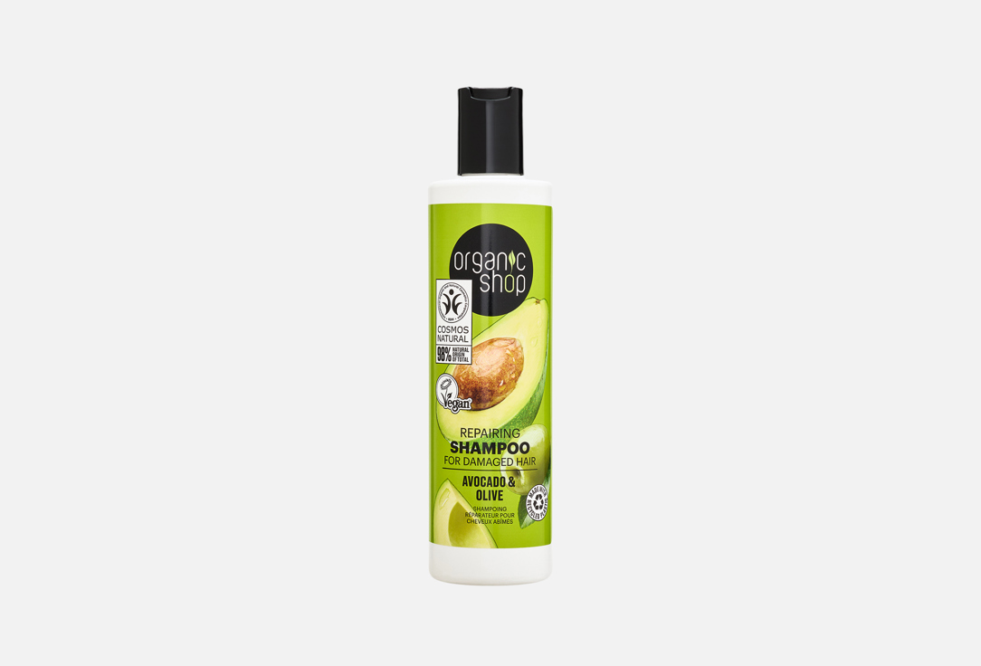 Organic Shop Repairing Shampoo For Damaged Hair Avocado & Olive