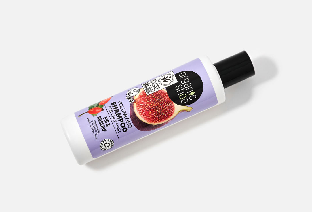 Organic Shop Volumizing Shampoo For Oily Hair Fig & Rosehip 280 ml Organic Shop Volumizing Shampoo For Oily Hair Fig & Rosehip