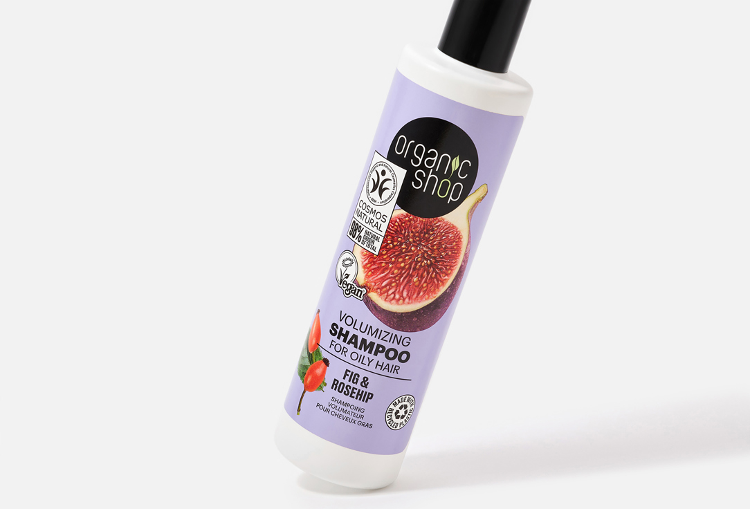 Organic Shop Volumizing Shampoo For Oily Hair Fig & Rosehip 280 ml Organic Shop Volumizing Shampoo For Oily Hair Fig & Rosehip