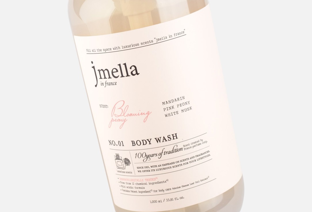 Jmella Perfumed Body Wash Blooming Peony 1000 ml Jmella Perfumed Body Wash Blooming Peony