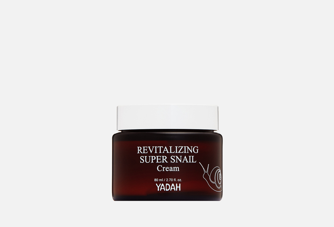 Yadah Восстанавливающий крем для лица с муцином улитки Revitalizing Super Snail Cream 80 мл Yadah Восстанавливающий крем для лица с муцином улитки Revitalizing Super Snail Cream