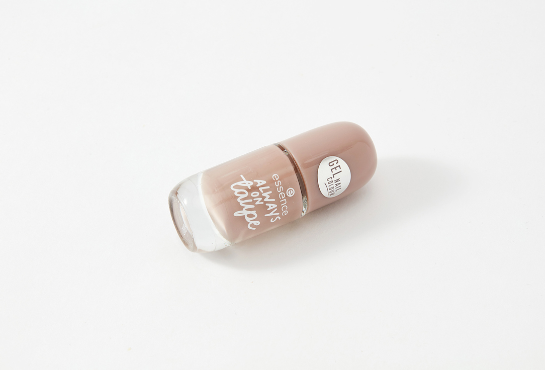 essence Glossy, fast-drying gel-effect nail polish Gel Nail Colour 37, Always on taupe 8 ml essence Glossy, fast-drying gel-effect nail polish Gel Nail Colour