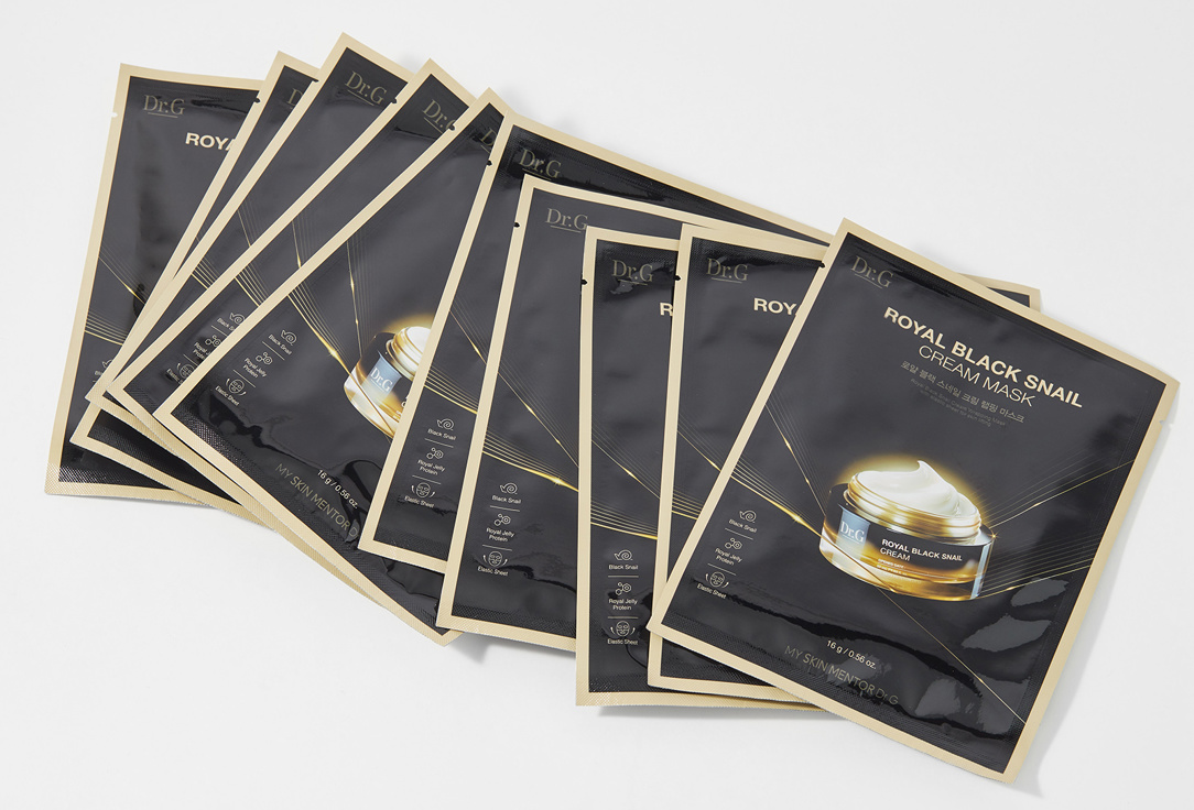 Dr.G Hydrating & Renewing Face Mask ROYAL BLACK SNAIL CREAM MASK