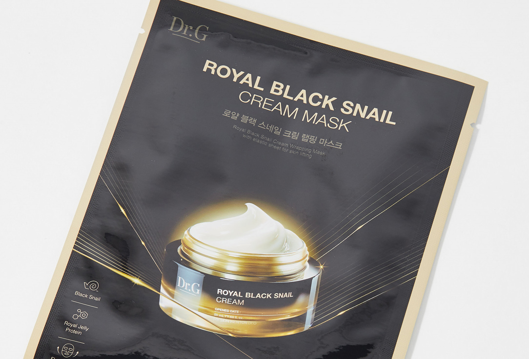 Dr.G Hydrating & Renewing Face Mask ROYAL BLACK SNAIL CREAM MASK
