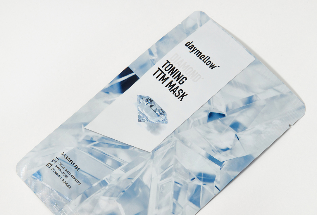 daymellow Moisturizing Face Sheet Mask DIAMOND' TONING TTM MASK 1 pcs daymellow Moisturizing Face Sheet Mask DIAMOND' TONING TTM MASK