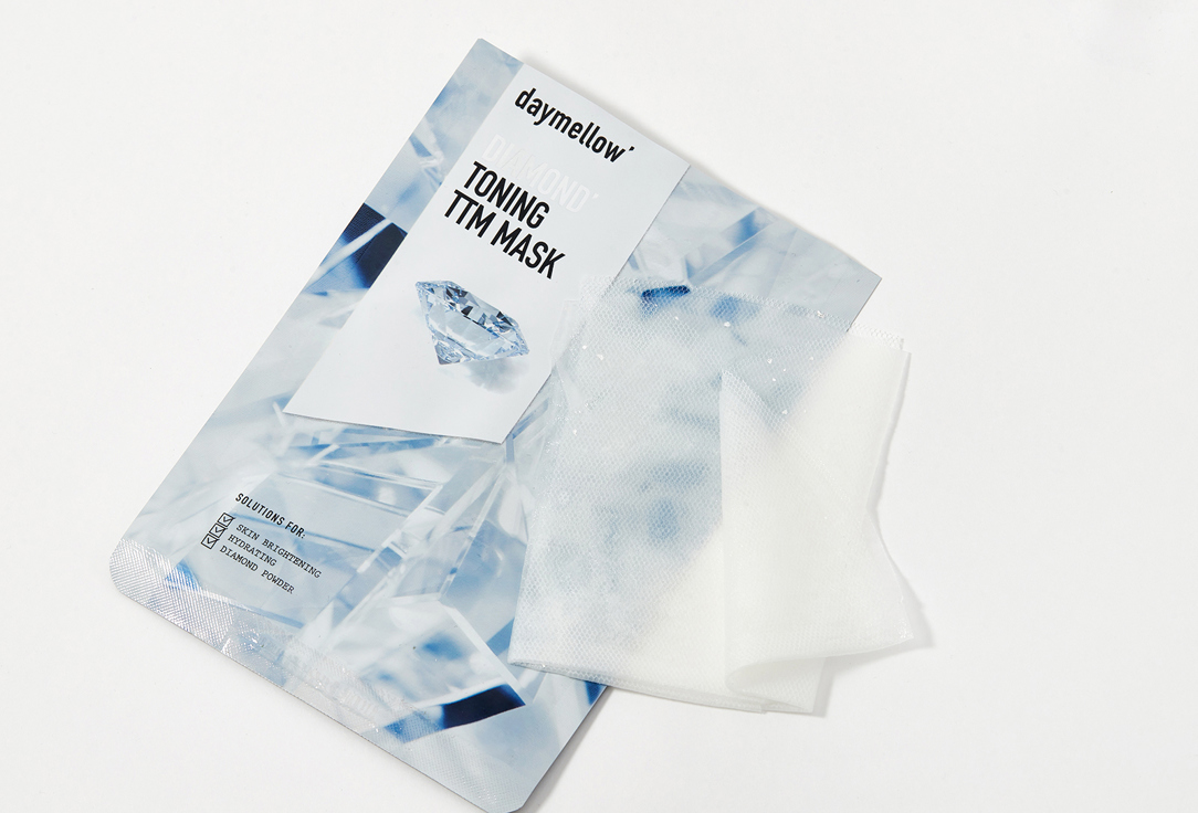 daymellow Moisturizing Face Sheet Mask DIAMOND' TONING TTM MASK 1 pcs daymellow Moisturizing Face Sheet Mask DIAMOND' TONING TTM MASK