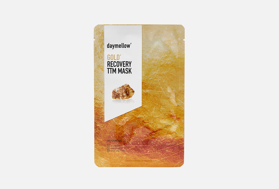 daymellow Moisturizing Face Sheet Mask GOLD' RECOVERY TTM MASK 1 pcs daymellow Moisturizing Face Sheet Mask GOLD' RECOVERY TTM MASK