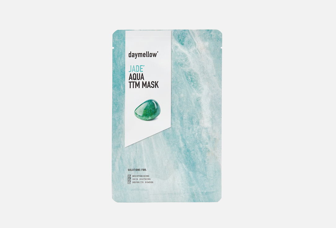daymellow Moisturizing Face Sheet Mask JADE' AQUA TTM MASK 1 pcs daymellow Moisturizing Face Sheet Mask JADE' AQUA TTM MASK