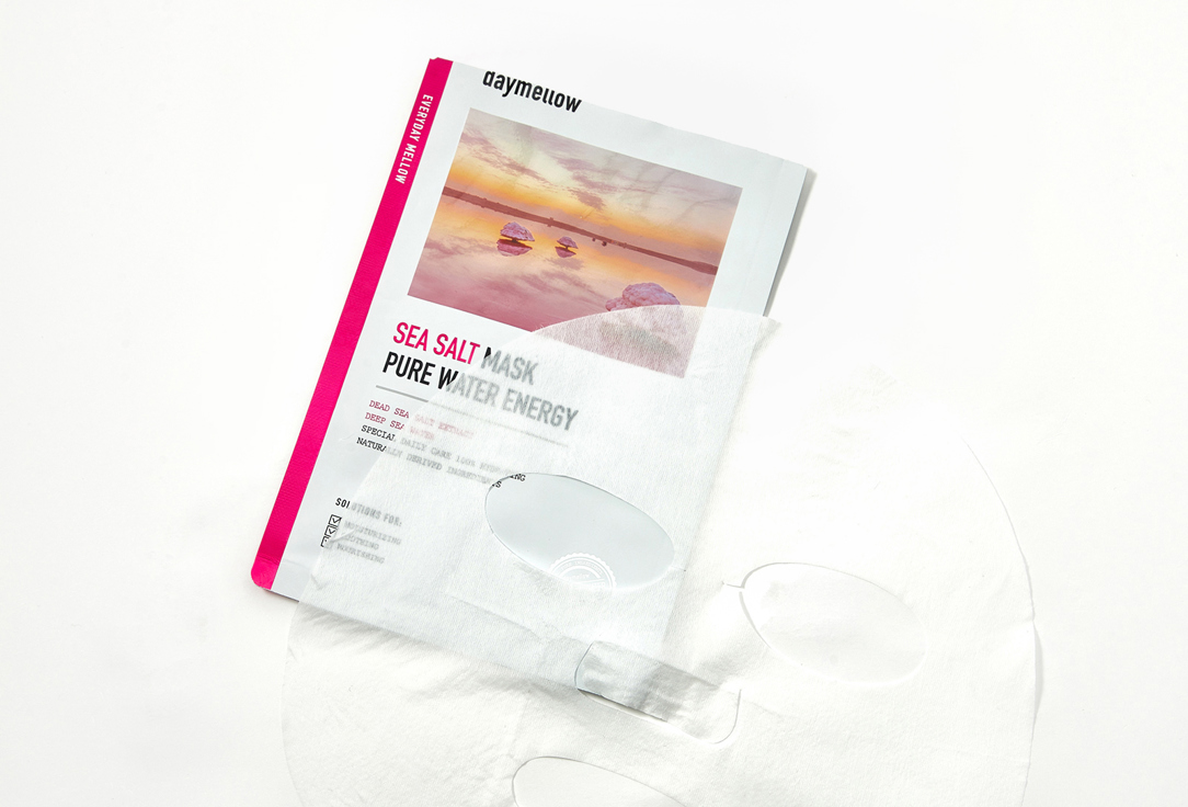 daymellow Soothing Face Sheet Mask SEA SALT MASK PURE WATER ENERGY 1 pcs daymellow Soothing Face Sheet Mask SEA SALT MASK PURE WATER ENERGY