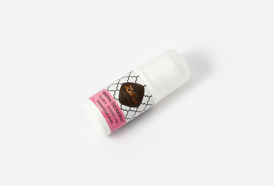 Zeitun Floral Mineral Roll-On Deodorant Damask Rose with Colloidal Silver