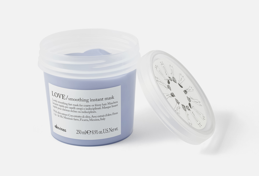 Davines Smoothing hair mask for frizzy hair LOVE Smoothing Instant Mask