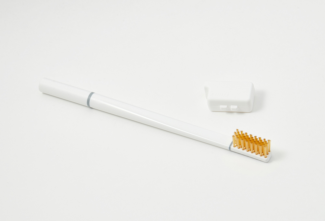PIUMA Premium Gold Toothbrush T03 Single Pack Gold Pure White