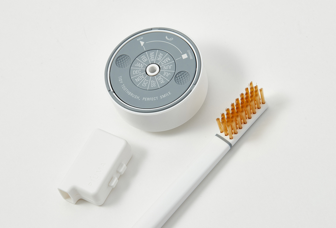 PIUMA Medium toothbrush with stand VITAMIN C