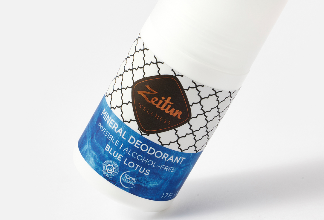 Zeitun Refreshing Mineral Roll-On Deodorant Blue Lotus with Colloidal Silver 50 ml Zeitun Refreshing Mineral Roll-On Deodorant Blue Lotus with Colloidal Silver