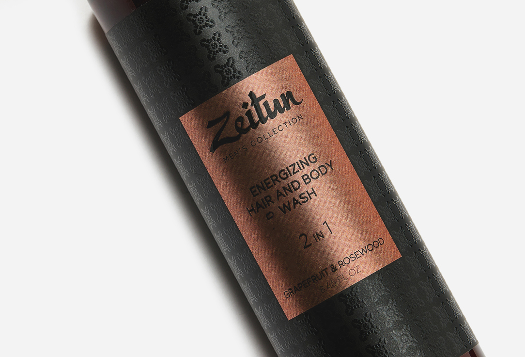 Zeitun Cleansing 2-in-1 Shower Gel & Shampoo Energizing Hair and Body Wash