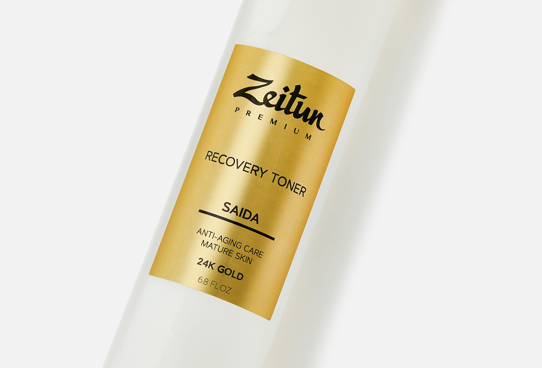 Zeitun Restorative Face Toner SAIDA with 24K Gold for Mature Skin