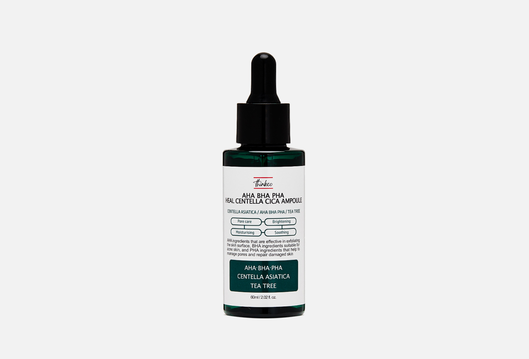 thinkco Face serum AHA BHA PHA HEAL CENTELLA CICA AMPOULE 60 ml thinkco Face serum AHA BHA PHA HEAL CENTELLA CICA AMPOULE