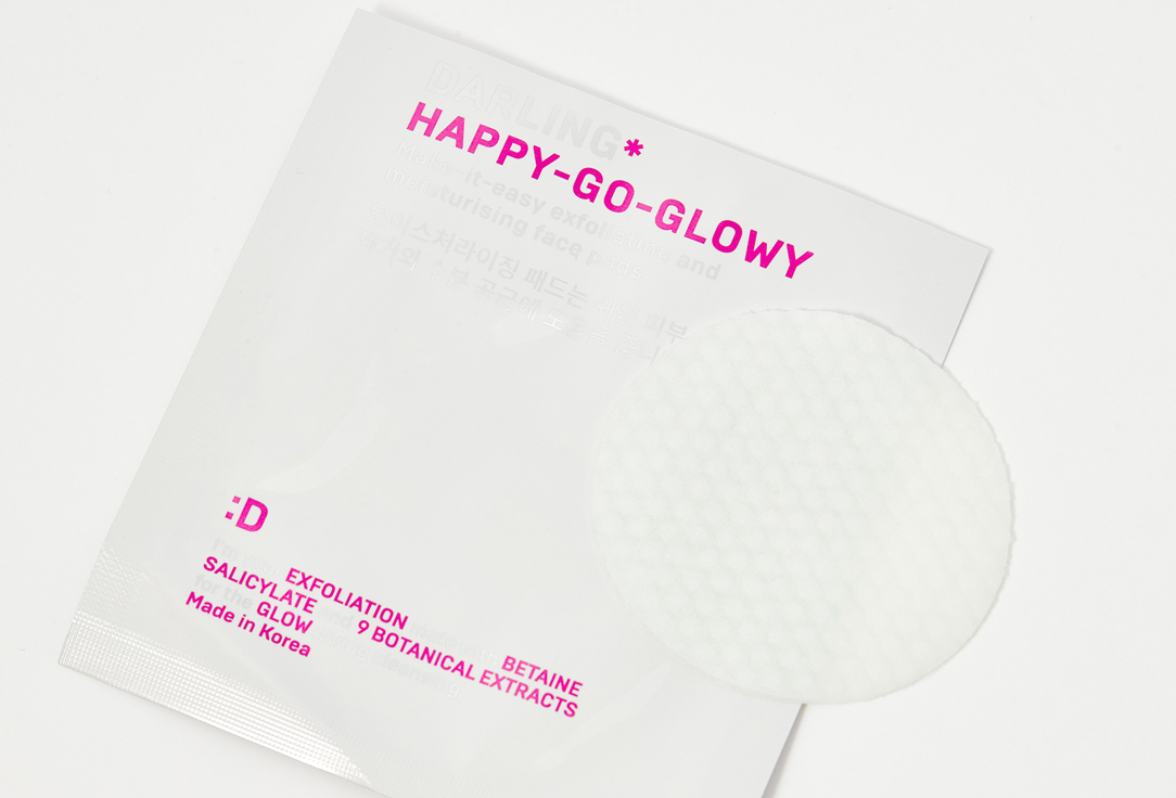 DARLING* Face exfoliating pads Happy-go-glowy