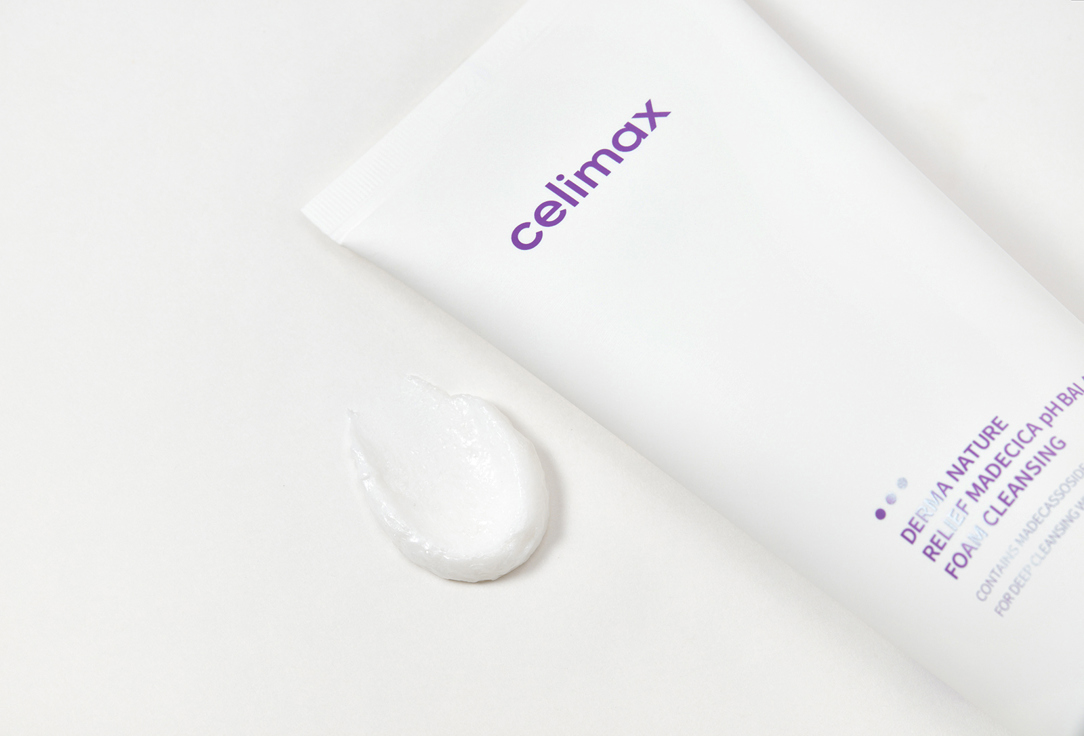 Celimax Face Cleansing Foam Derma nature relief madecica ph balancing 150 ml Celimax Face Cleansing Foam Derma nature relief madecica ph balancing