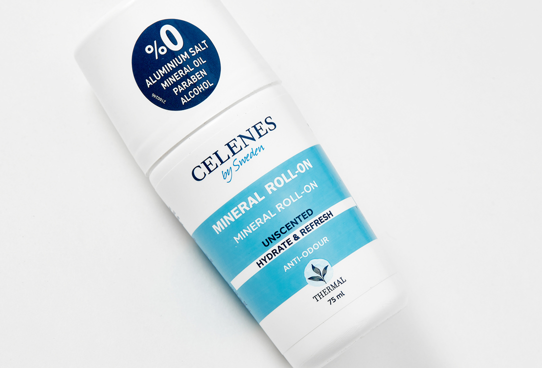 CELENES Deodorant roll-on Thermal mineral unscented 75 ml CELENES Deodorant roll-on Thermal mineral unscented