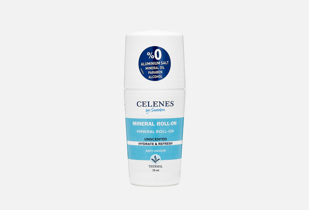 CELENES Deodorant roll-on Thermal mineral unscented 75 ml CELENES Deodorant roll-on Thermal mineral unscented