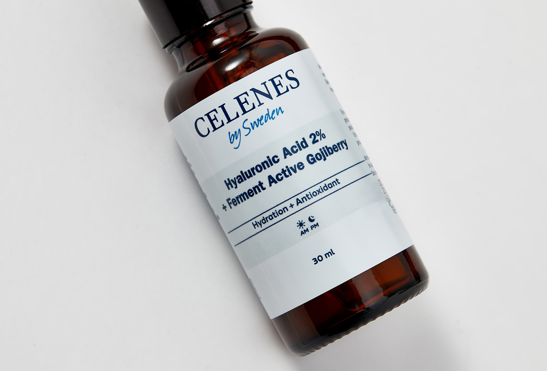 CELENES Face serum Hyaluronic acid 2% + ferment active gojiberry 30 ml CELENES Face serum Hyaluronic acid 2% + ferment active gojiberry