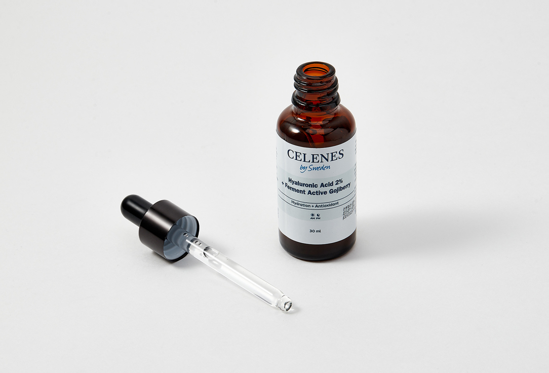 CELENES Face serum Hyaluronic acid 2% + ferment active gojiberry 30 ml CELENES Face serum Hyaluronic acid 2% + ferment active gojiberry
