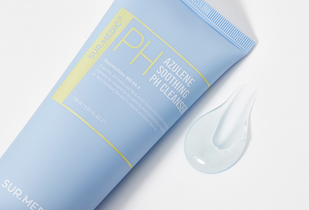 SUR.MEDIC+ Azulene Soothing Face Wash Gel Azulene soothing ph 150 ml SUR.MEDIC+ Azulene Soothing Face Wash Gel Azulene soothing ph