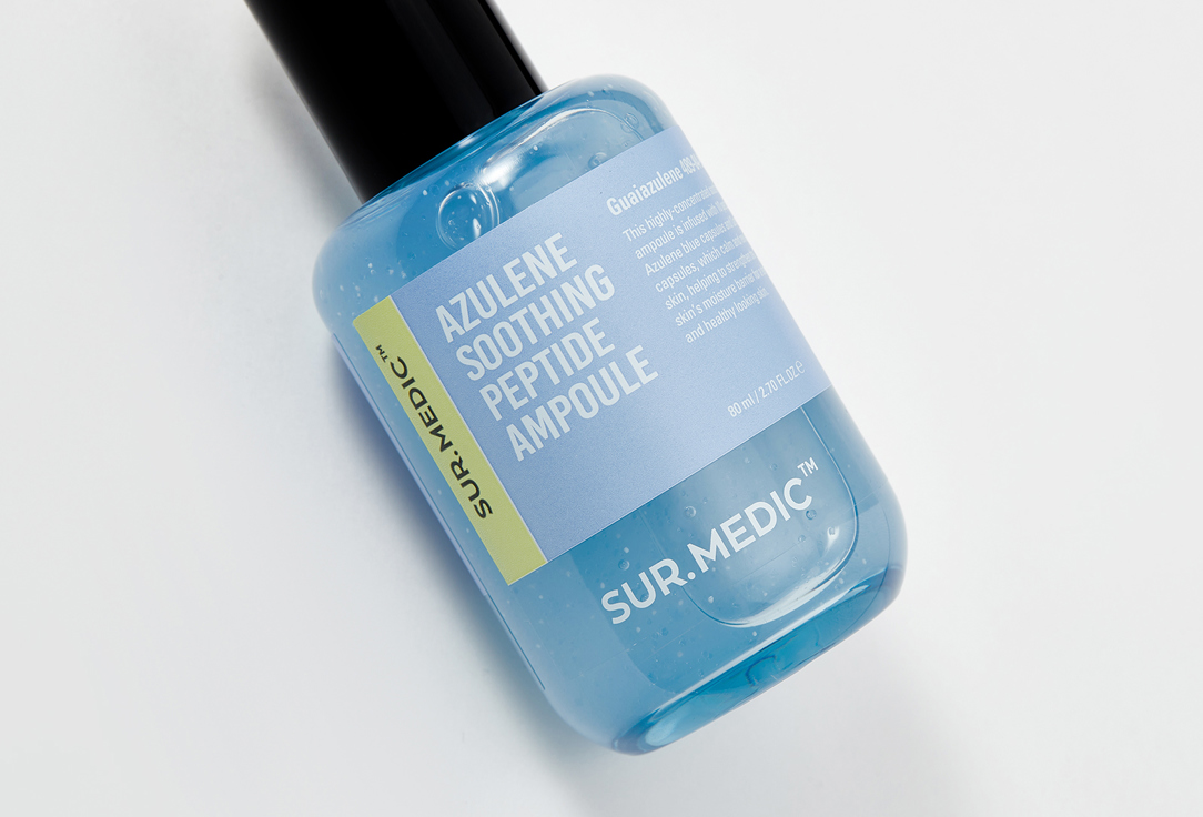 SUR.MEDIC+ Soothing Ampoule Face Serum with Azulene and Peptides Azulene soothing 80 ml SUR.MEDIC+ Soothing Ampoule Face Serum with Azulene and Peptides Azulene soothing