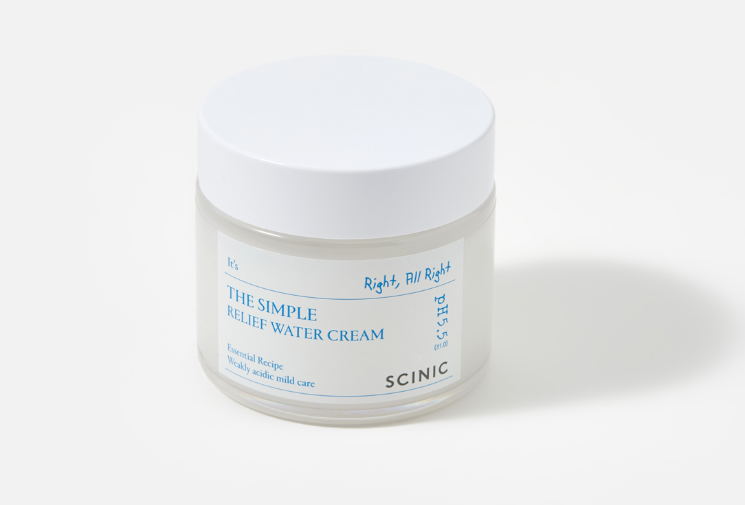 SCINIC Восстанавливающий крем для чувствительной кожи The Simple Relief Water Cream 80 мл SCINIC Восстанавливающий крем для чувствительной кожи The Simple Relief Water Cream