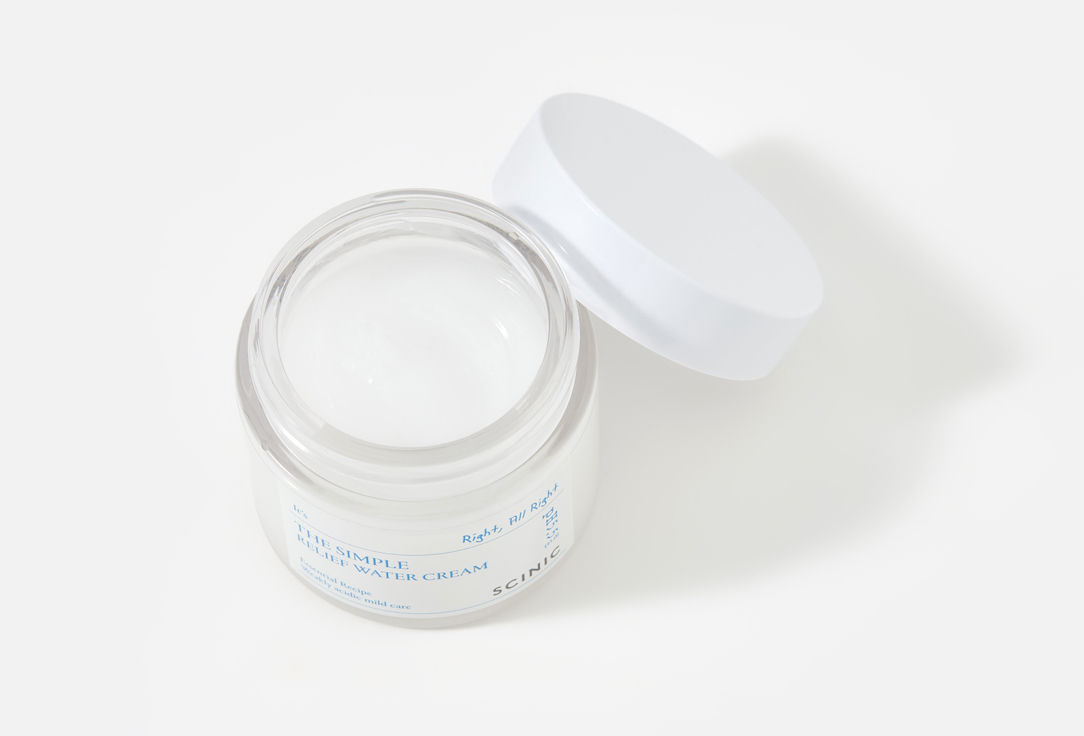 SCINIC Восстанавливающий крем для чувствительной кожи The Simple Relief Water Cream 80 мл SCINIC Восстанавливающий крем для чувствительной кожи The Simple Relief Water Cream