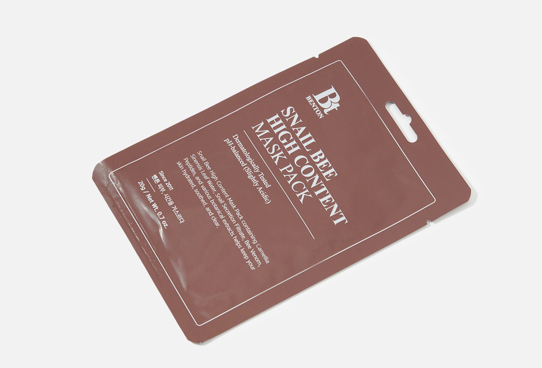 Benton Face sheet mask Snail bee high content 1 pcs Benton Face sheet mask Snail bee high content