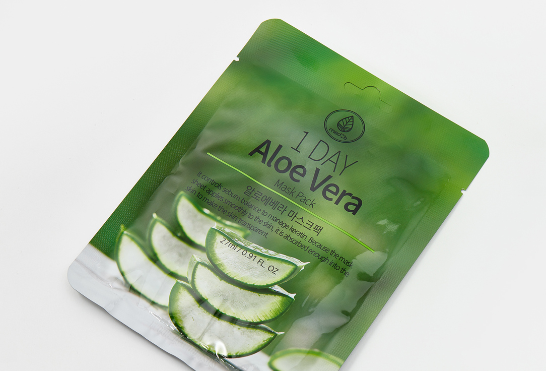 MEDB Face sheet mask 1 Day Aloe Vera 1 pcs MEDB Face sheet mask 1 Day Aloe Vera