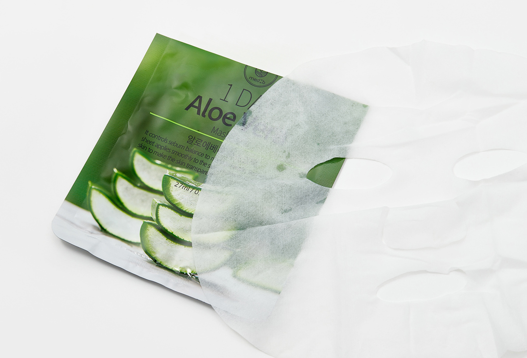 MEDB Face sheet mask 1 Day Aloe Vera 1 pcs MEDB Face sheet mask 1 Day Aloe Vera