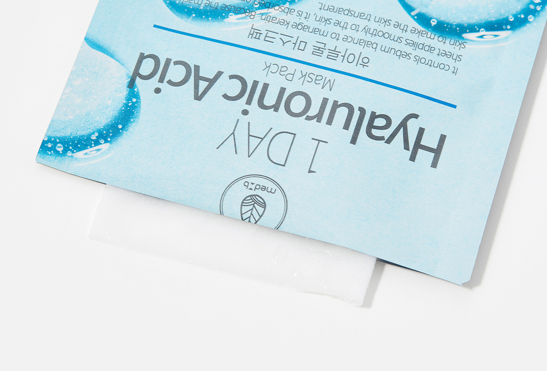 MEDB Тканевая маска для лица 1 DAY Hyaluronic Acid Mask Pack 1 шт MEDB Тканевая маска для лица 1 DAY Hyaluronic Acid Mask Pack