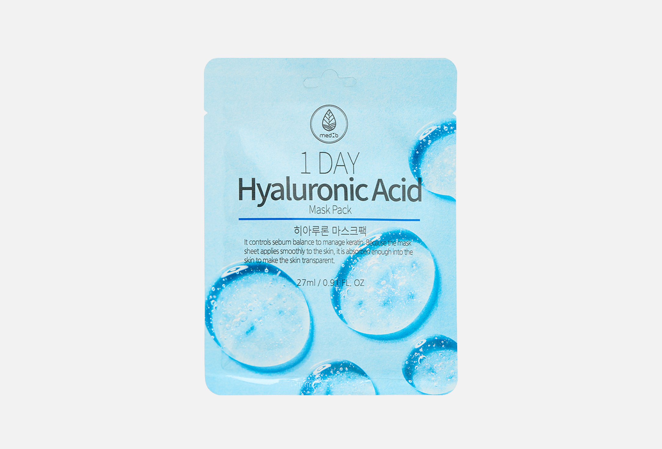 1 DAY Hyaluronic Acid Mask Pack 1