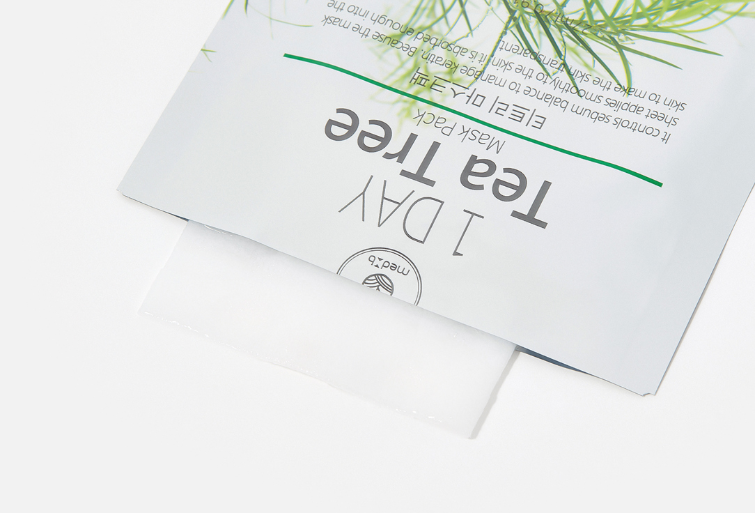 MEDB Face sheet mask 1 Day Tea Tree 1 pcs MEDB Face sheet mask 1 Day Tea Tree