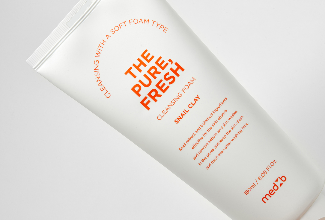 MEDB Face foam The pure Fresh cleansing Snail Clay 180 ml MEDB Face foam The pure Fresh cleansing Snail Clay