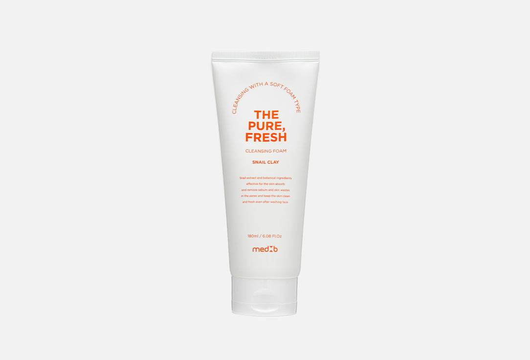 MEDB Face foam The pure Fresh cleansing Snail Clay 180 ml MEDB Face foam The pure Fresh cleansing Snail Clay