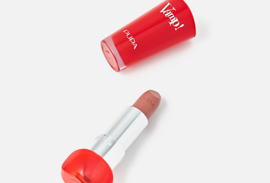 Pupa Volumizing Satin Creamy Lipstick VAMP! 101, Warm nude 3.5 g Pupa Volumizing Satin Creamy Lipstick VAMP!