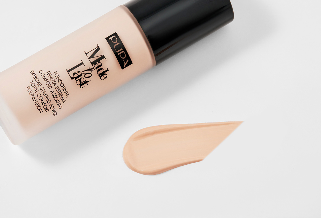 Pupa Long-Lasting Matte Foundation MADE TO LAST 010, Porcelain 30 ml Pupa Long-Lasting Matte Foundation MADE TO LAST